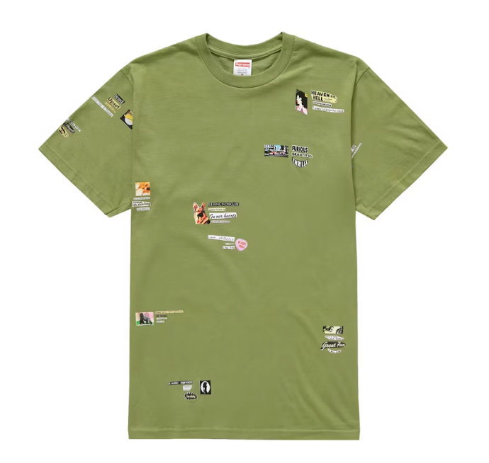 Supreme Upset Tee Moss Sz Medium