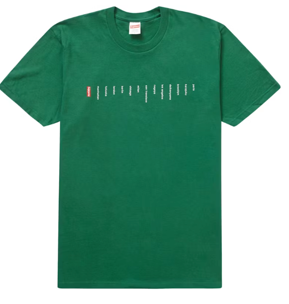 Supreme Location Tee Light Pine Sz Large