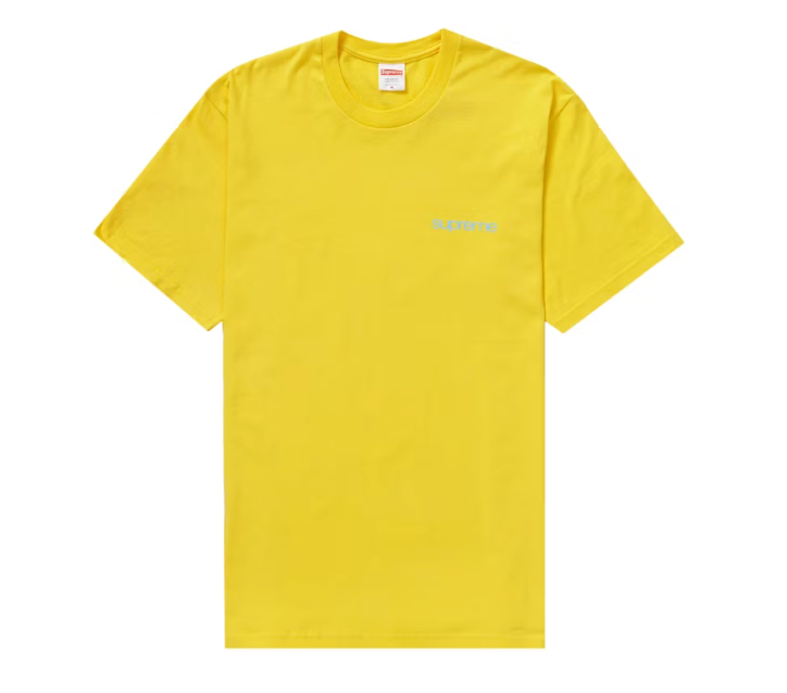 Supreme NYC Tee Yellow Sz Medium