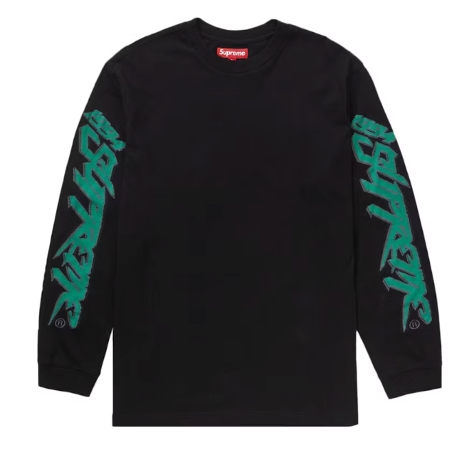 Supreme Racing Intarsia L/S Top Black Sz Medium