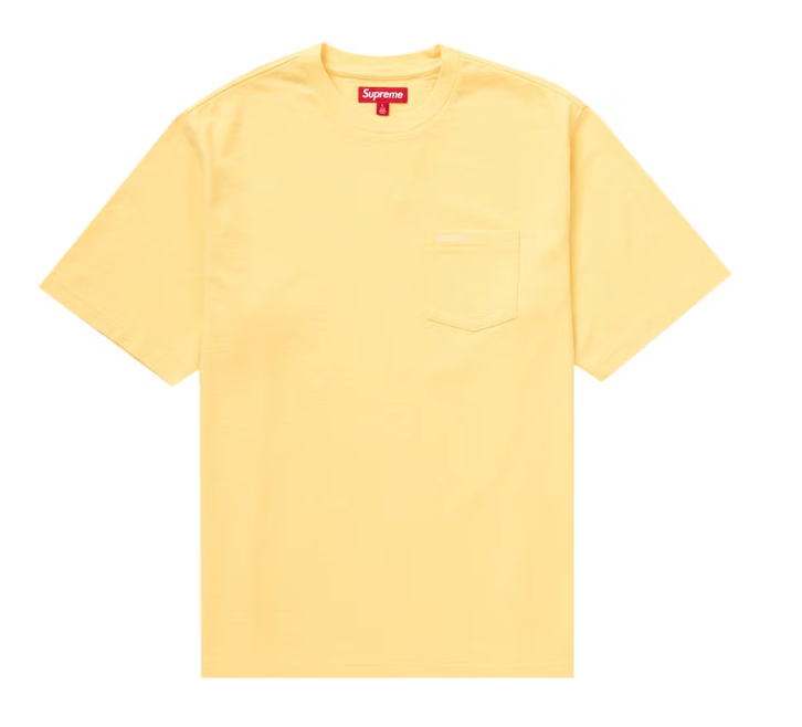 Supreme S/S Pocket Tee (SS24) Yellow Sz Large