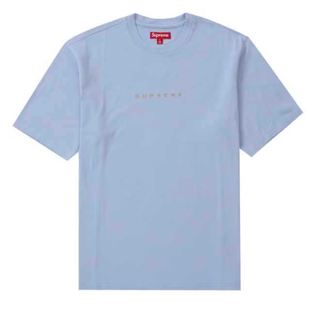 Supreme University S/S Top Light Blue Sz Medium