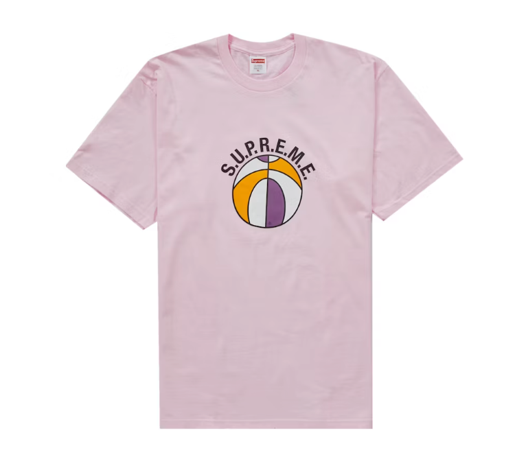 Supreme League Tee Light Pink Sz XL