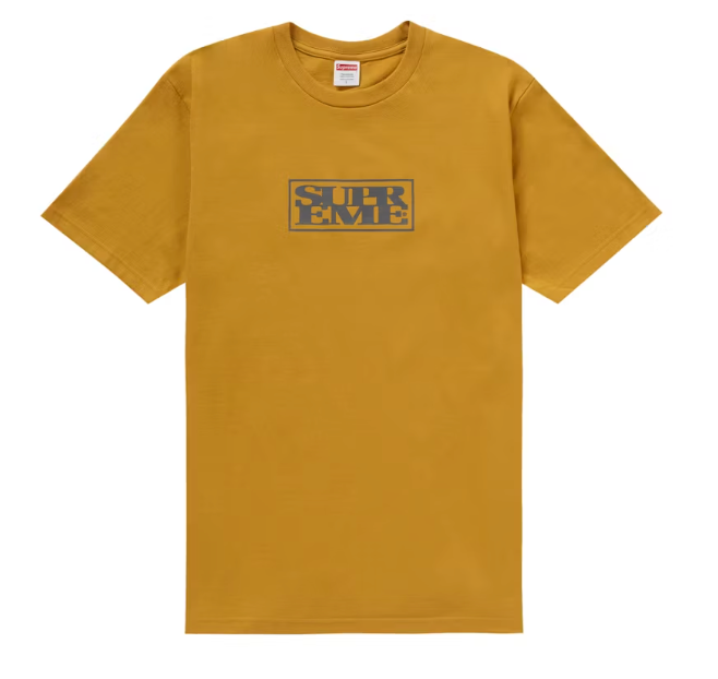 Supreme Connect Tee Mustard Sz Large