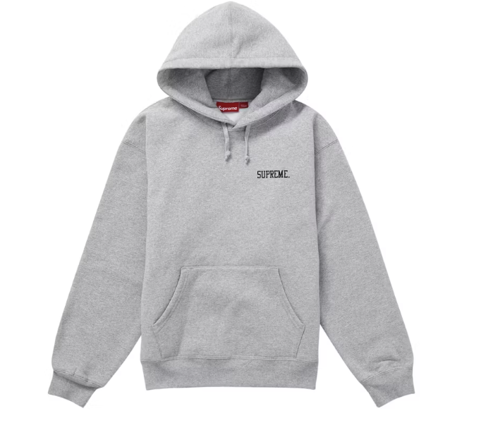 Supreme Anarchy Hoodie Heather Grey Sz Medium