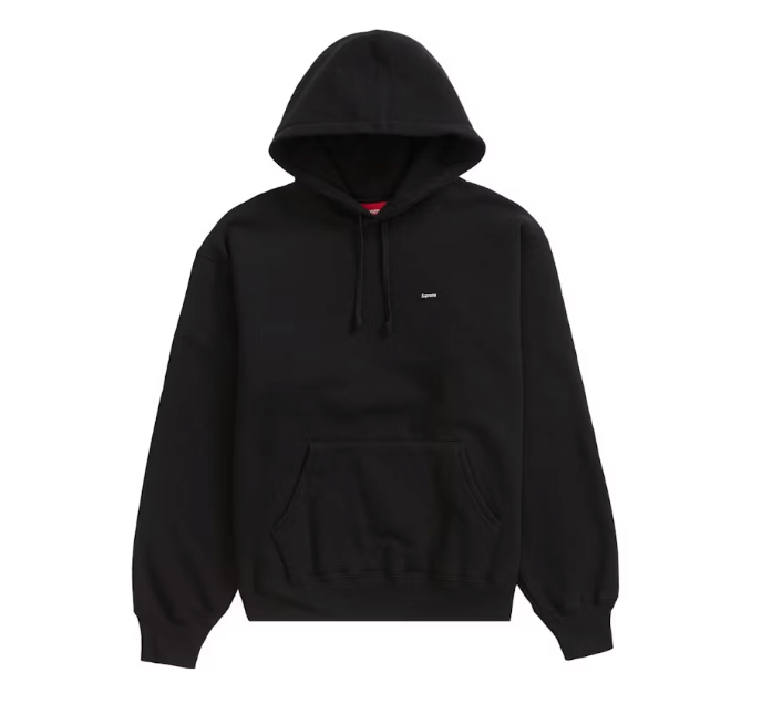 Supreme Small Box Hoodie Black Sz Medium