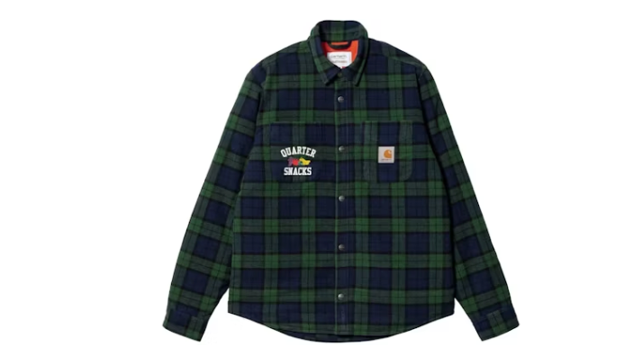 Carhartt WIP Quartersnacks Shirt Jacket Green Sz Large