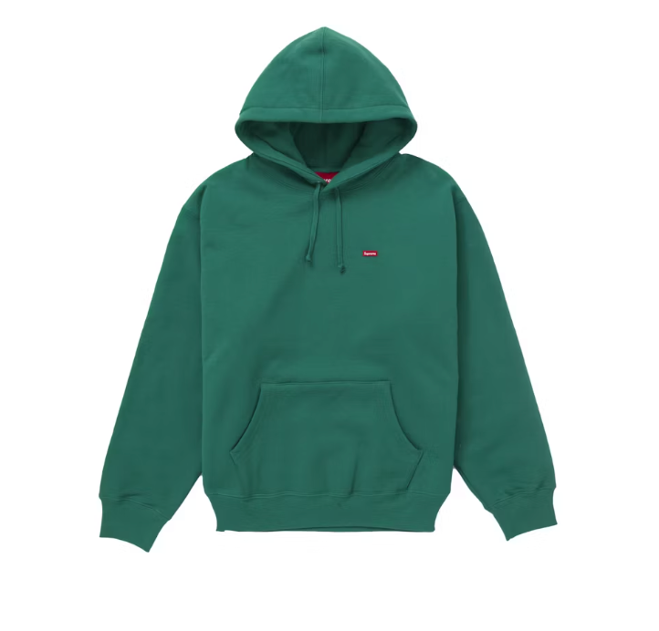 Supreme Small Box Hoodie Green Sz Large