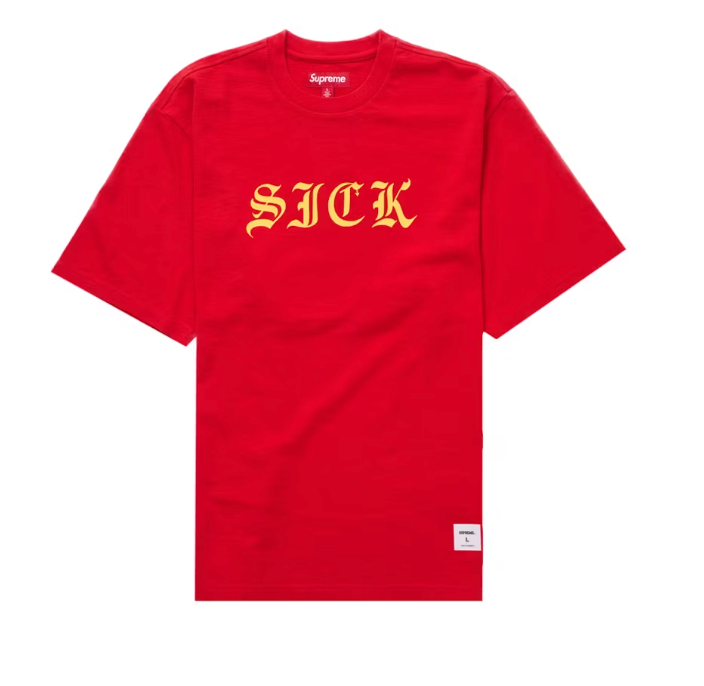 Supreme Sick S/S Top Red Sz Large