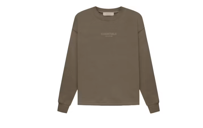 Fear of God Essentials Relaxed Crewneck Wood Sz Small