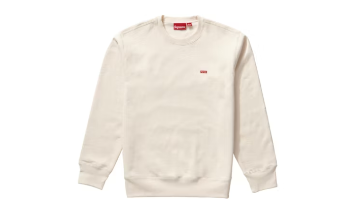 Supreme Small Box Crewneck Natural Sz Medium (Pre-owned)