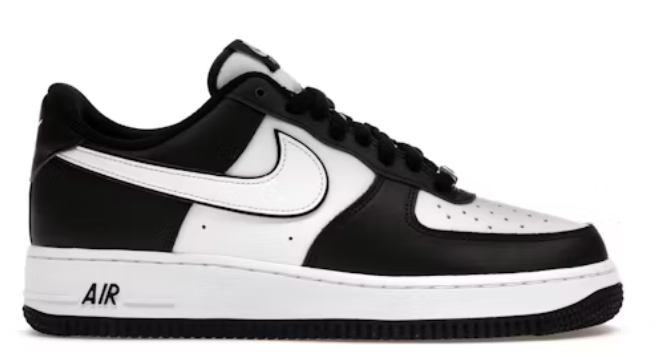 Nike Air Force 1 Low '07 White Swoosh Panda SZ 8.5 MISSING LID