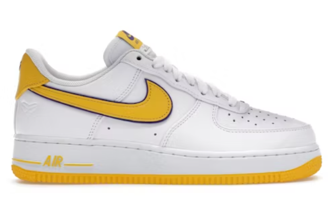 Nike Air Force 1 Low Retro QS Kobe Bryant Lakers Home SZ 10.5