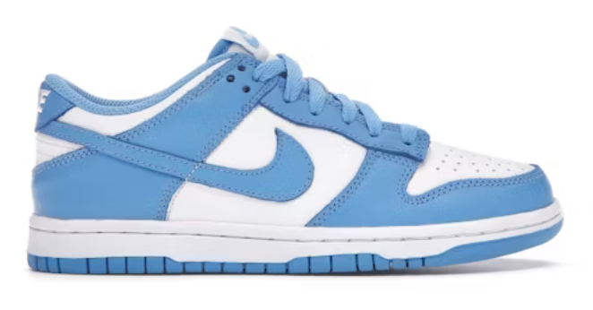 Nike Dunk Low UNC (GS) SZ 5Y