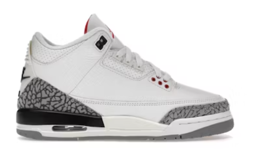 Jordan 3 Retro White Cement Reimagined (GS) SZ 6.5Y