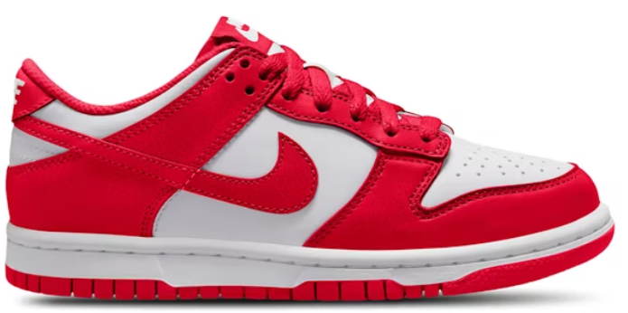 Nike Dunk Low White University Red (GS) SZ 7Y