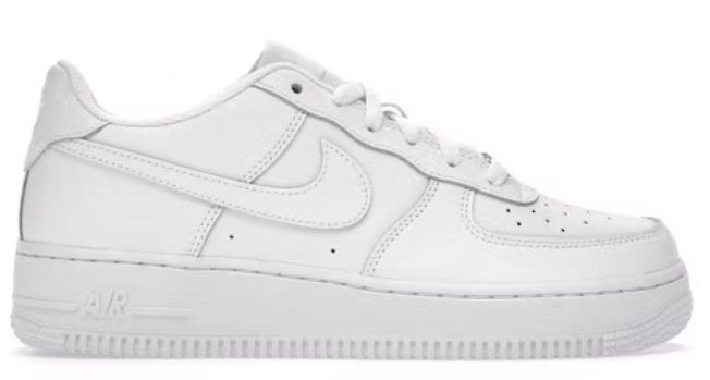 Nike Air Force 1 Low LE Triple White (GS) SZ 6Y