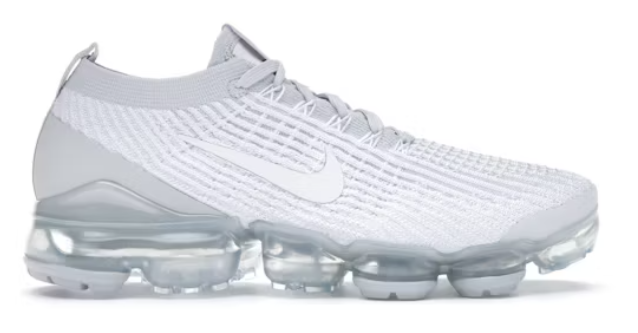 Nike Air VaporMax Flyknit 3 White Pure Platinum SZ 9