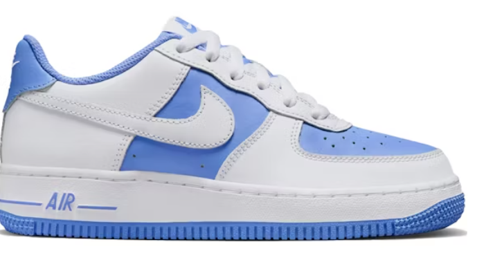 Nike Air Force 1 Low White Light Blue (GS) SZ 6Y