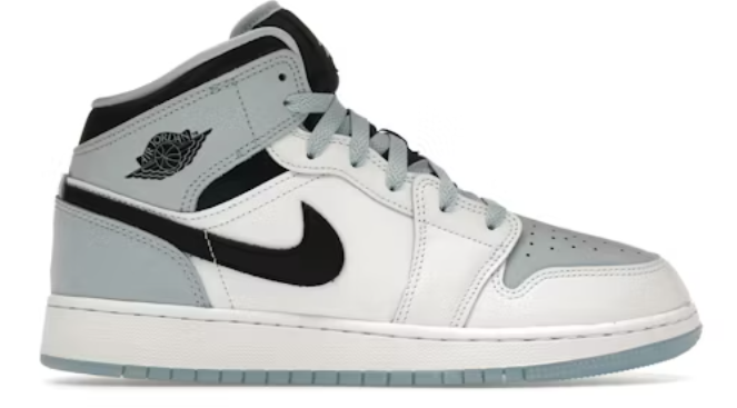 Jordan 1 Mid SE Ice Blue (2023) (GS) SZ 7Y MISSING LID