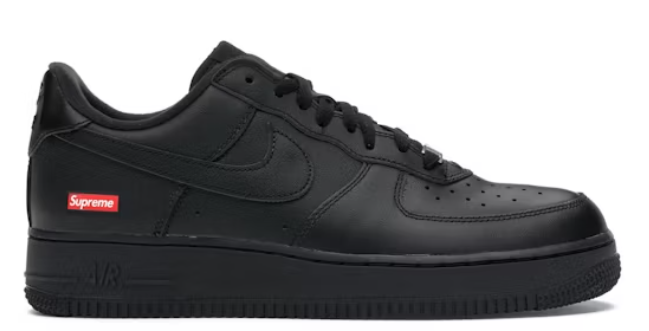 Nike Air Force 1 Low Supreme Black SZ 11