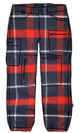 Supreme Cargo Flight Pant (SS21) Tartan SZ 34