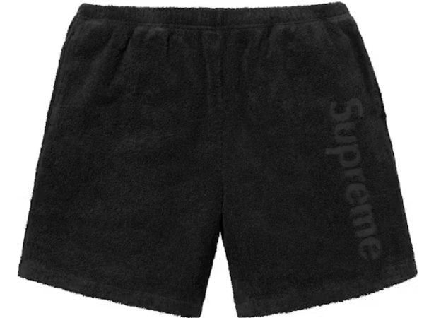 Supreme Terry Logo Short Black SZ L