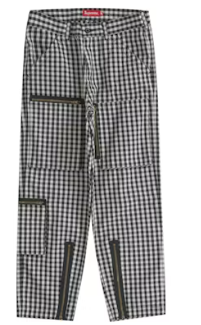 Supreme Gingham Flight Pant Black SZ 32