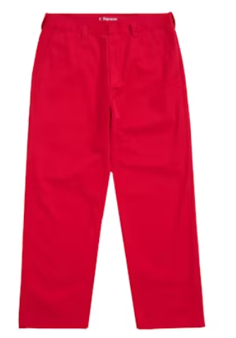 Supreme Work Pant (SS24) Bright Red SZ 34