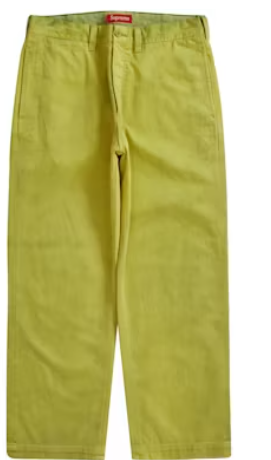 Supreme Chino Pant Washed Green SZ 32