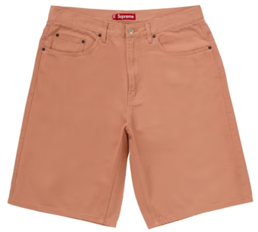 Supreme Baggy Denim Short Dusty Peach SZ 34