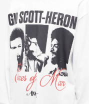 AWAKE GIL SCOTT-HERRON WHITE L/S SHIRT SZ S