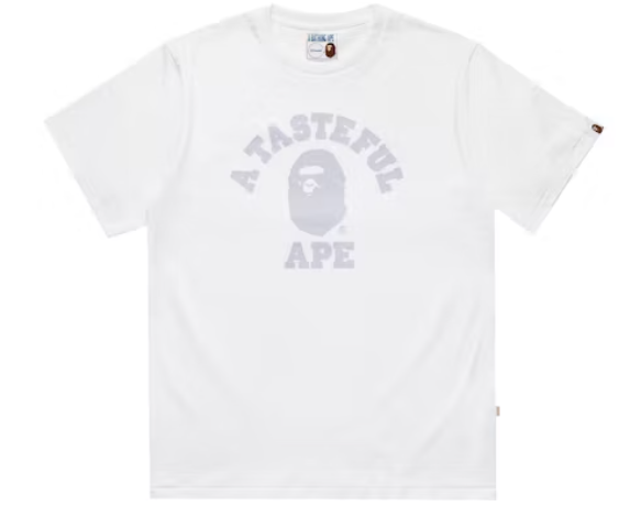 BAPE x JJJJound College Tee White SZ L