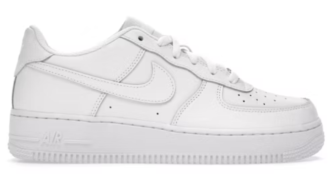 Nike Air Force 1 Low LE Triple White (GS) SZ 7Y