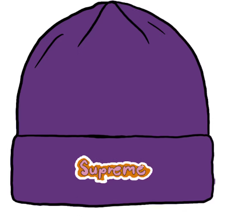 Supreme Gonz Logo Beanie Purple