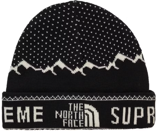 Supreme The North Face Fold Beanie Black