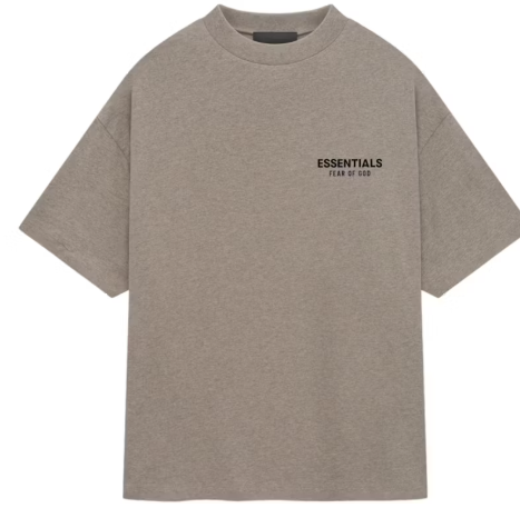 Fear of God Essentials Jersey Crewneck T-Shirt Heather Gray SZ M