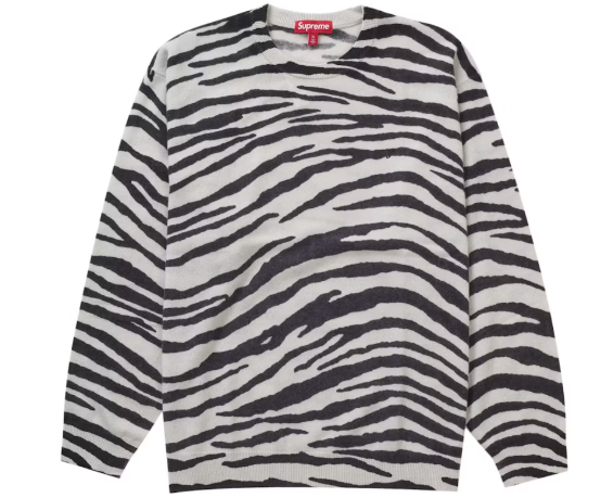 Supreme Cashmere Sweater Zebra SZ XL