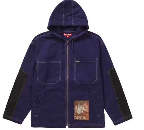 Supreme Mark Leckey Dream English Kid Hooded Jacket Navy SZ L