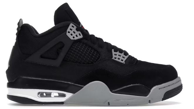 Jordan 4 Retro SE Black Canvas SZ 11.5 USED