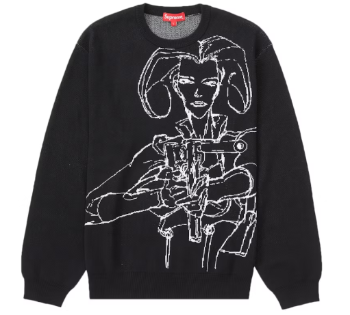 Supreme Aeon Flux Sweater Black SZ M