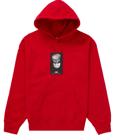 Supreme Soup Can Hooded Sweatshirt Red SZ L