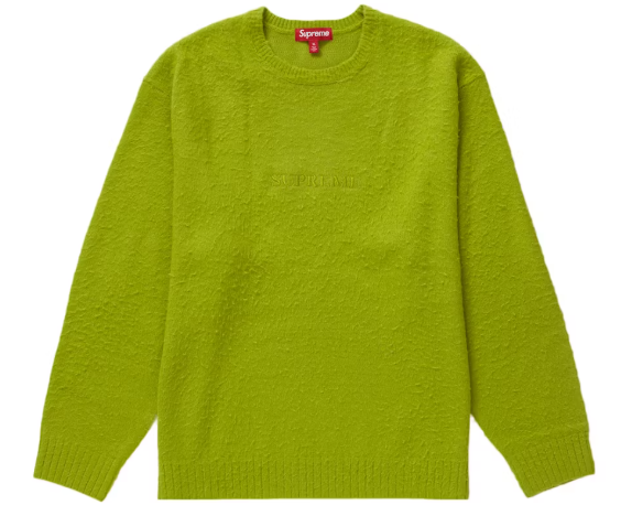 Supreme Pilled Sweater (FW23) Lime SZ XL