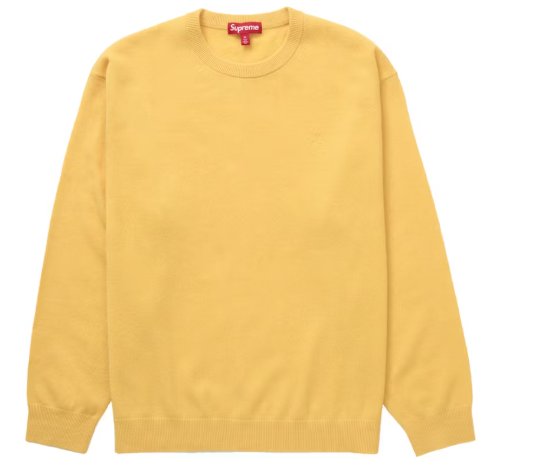 Supreme Cashmere Sweater Yellow SZ XL