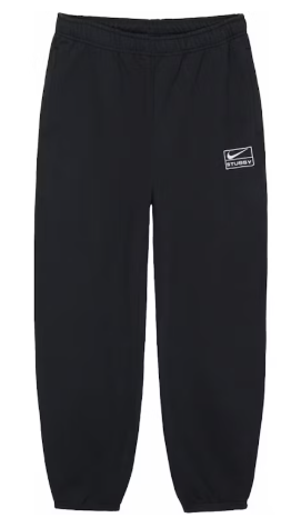 Nike x Stussy Stone Washed Fleece Sweatpants (FW23) Black SZ S