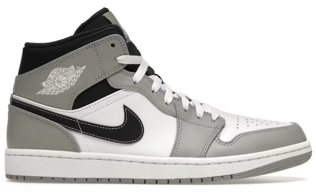 Jordan 1 Mid Light Smoke Grey Anthracite SZ 12 USED
