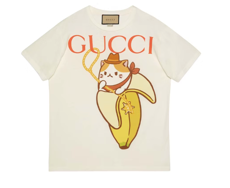 Gucci x Bananya Printed T-shirt White Medium