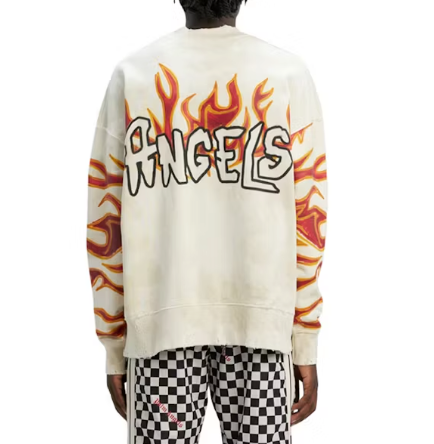 Palm Angels Garment Dye Palm Graffiti Flames Large