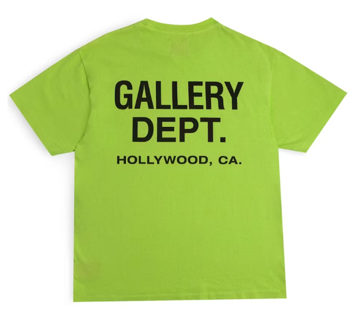 Gallery Dept. Souvenir shirt Lime Green SMALL