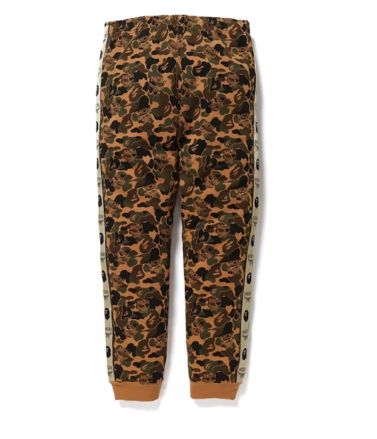 BAPE x MCM Camo Slim Sweatpants Brown 2XL